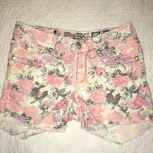 Miss Me girls size 14 floral shorts